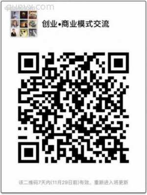 创业商业模式交流二维码