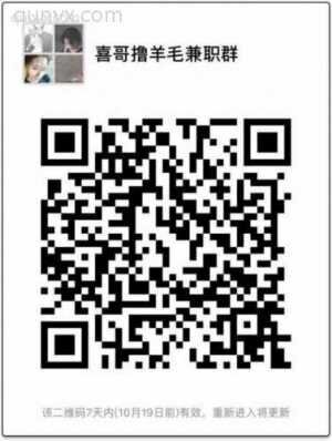 网络副业撸羊毛二维码