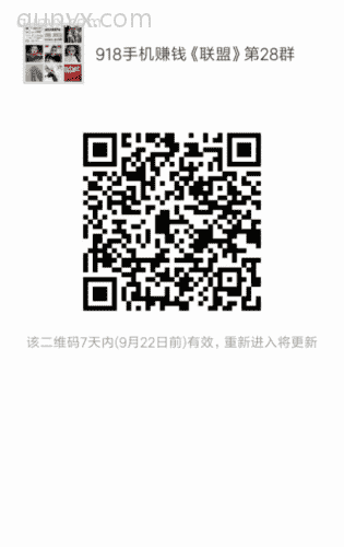 918手机赚钱联盟第28群二维码