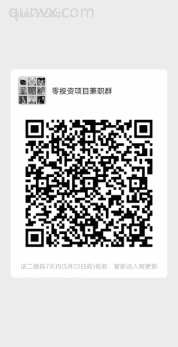 零投资项目副业群二维码