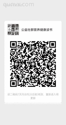 公益社群营养健康读书二维码