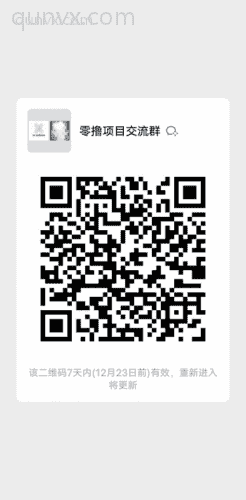 零撸项目交流群二维码