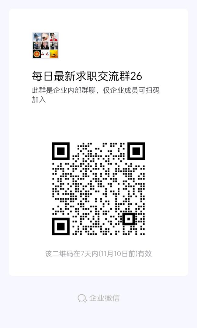 全国项目求职群二维码