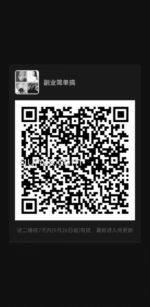 副业简单搞二维码