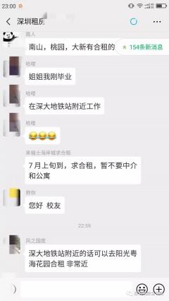 深圳最靠谱租房微信群二维码
