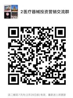 医疗器械投资营销微信群二维码