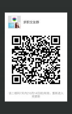 求职好友沟通群二维码