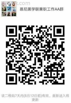 慕尼黑学联副业工作AA群二维码