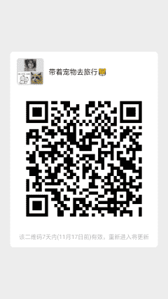 带着宠物去旅行沟通爆照群二维码
