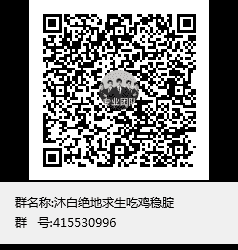 沐白绝地求生吃鸡稳腚二维码