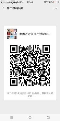 泰木谷时间资产②群二维码