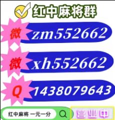 真人麻将群24小时一元一分红中麻将跑得快群