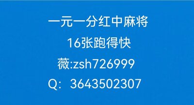 正规红中麻将一元一分二维码