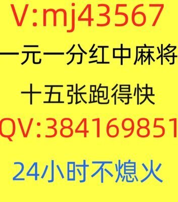 24小时正规一元一分红中麻将群